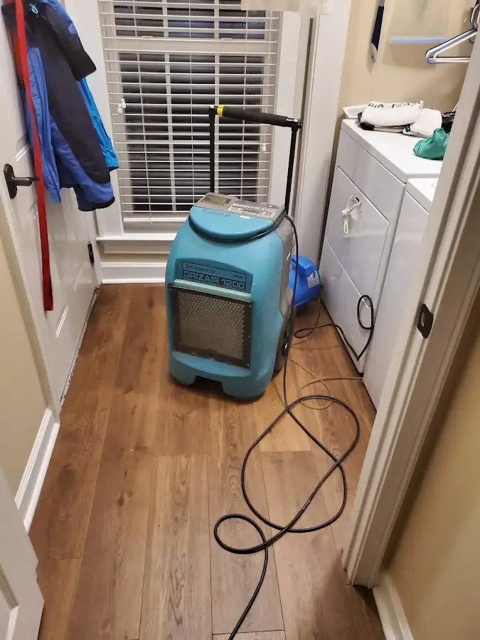 Commercial dehumidifier deployed for Flood Damage Cleanup in Claverack